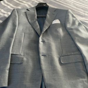 Size 40 Canali blue pindot sport coat